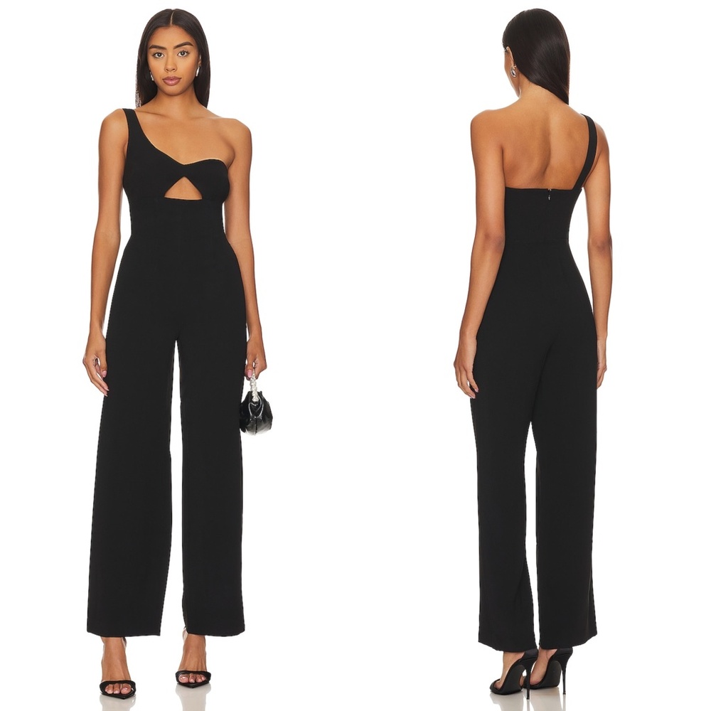 Bardot Elegant Black Cut-Out Jumpsuit - Picture 2 of 14
